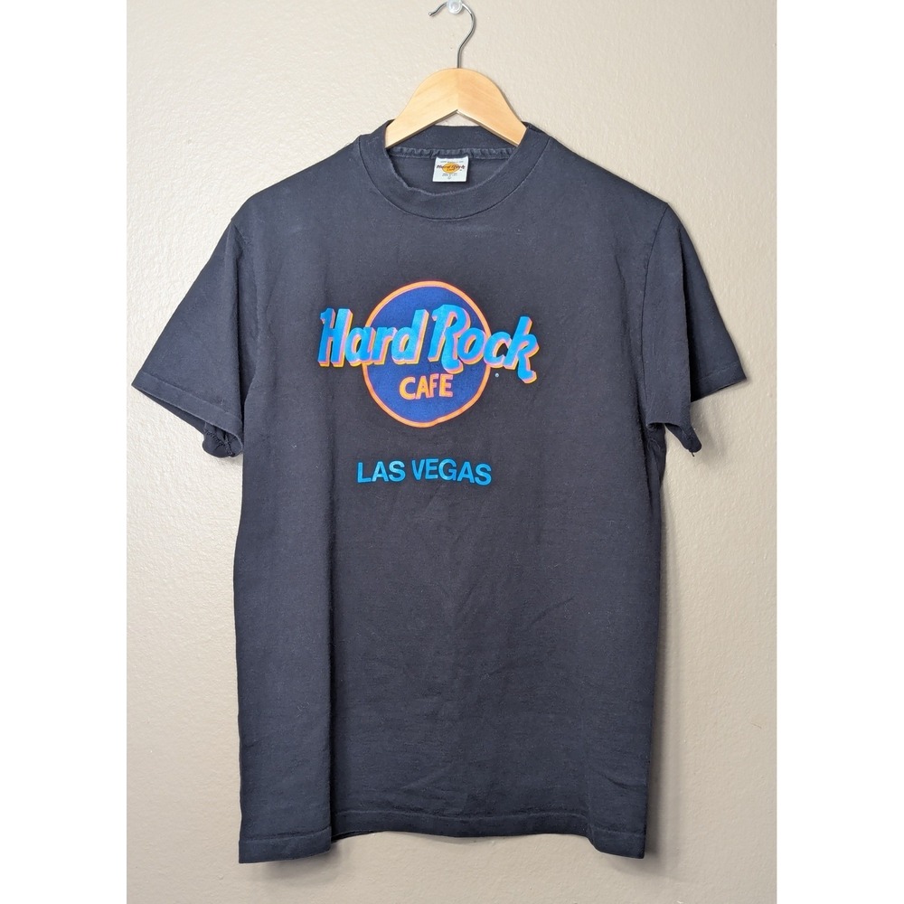 Vintage Hard Rock Cafe Las Vegas T Shirt Single Stitch USA Black Large